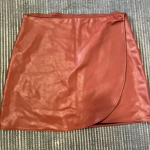 Abercrombie & Fitch Faux Leather Mini